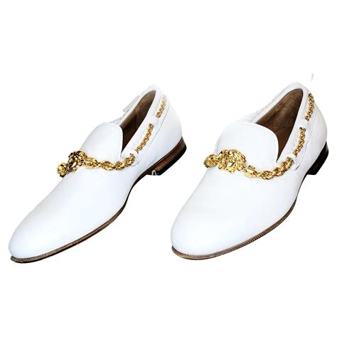 versace loafers white|versace collection men's loafers.